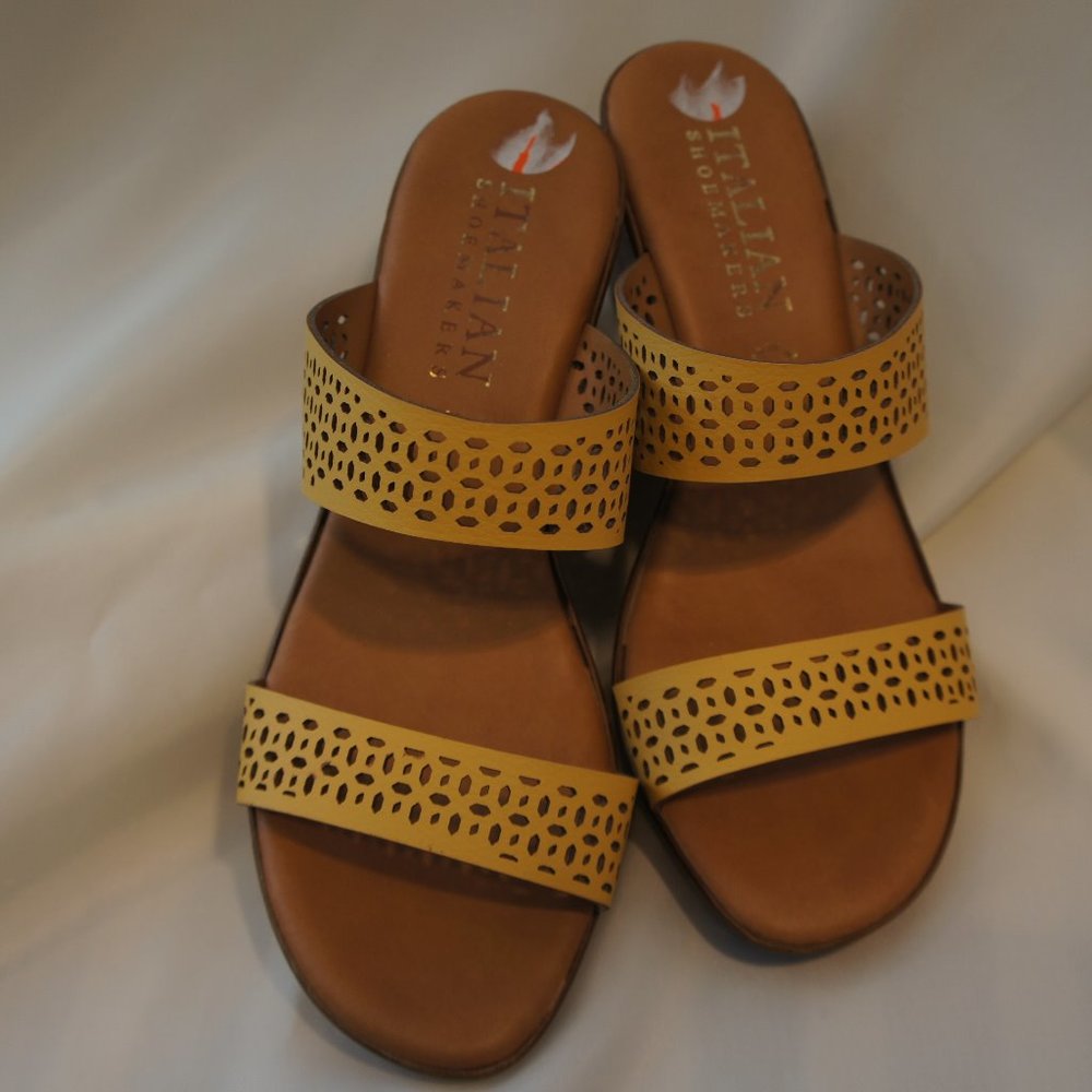 Italian Shoemakers Mustard Yellow Sandals
